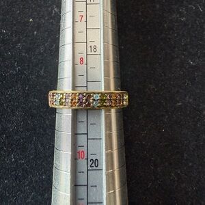 Heidi Daus Elegant Multicolor Stone Ring Size 9